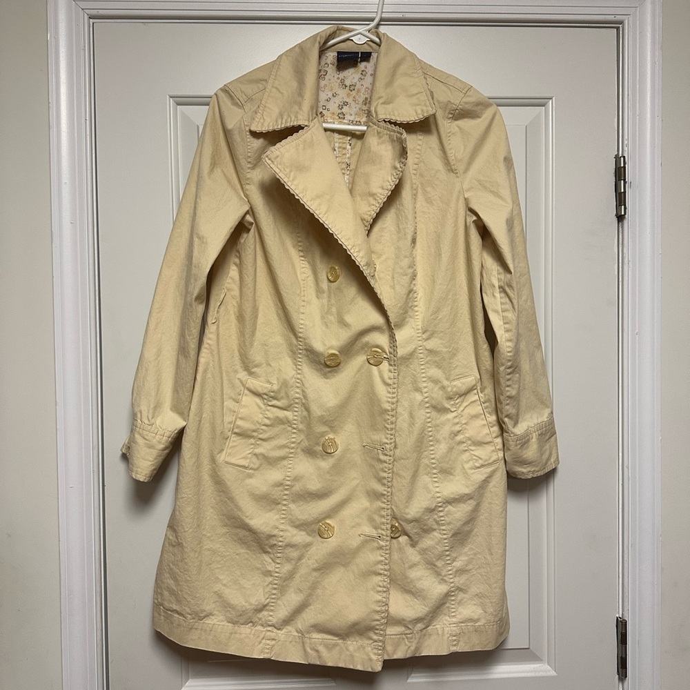 Sonoma Women's Cream Trench Coat